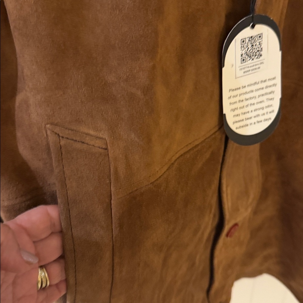 Laverapelle Men's SHERIFF WALT (ROBERT TAYLOR) COW SUEDE LEATHER COAT - Picture 7 of 13